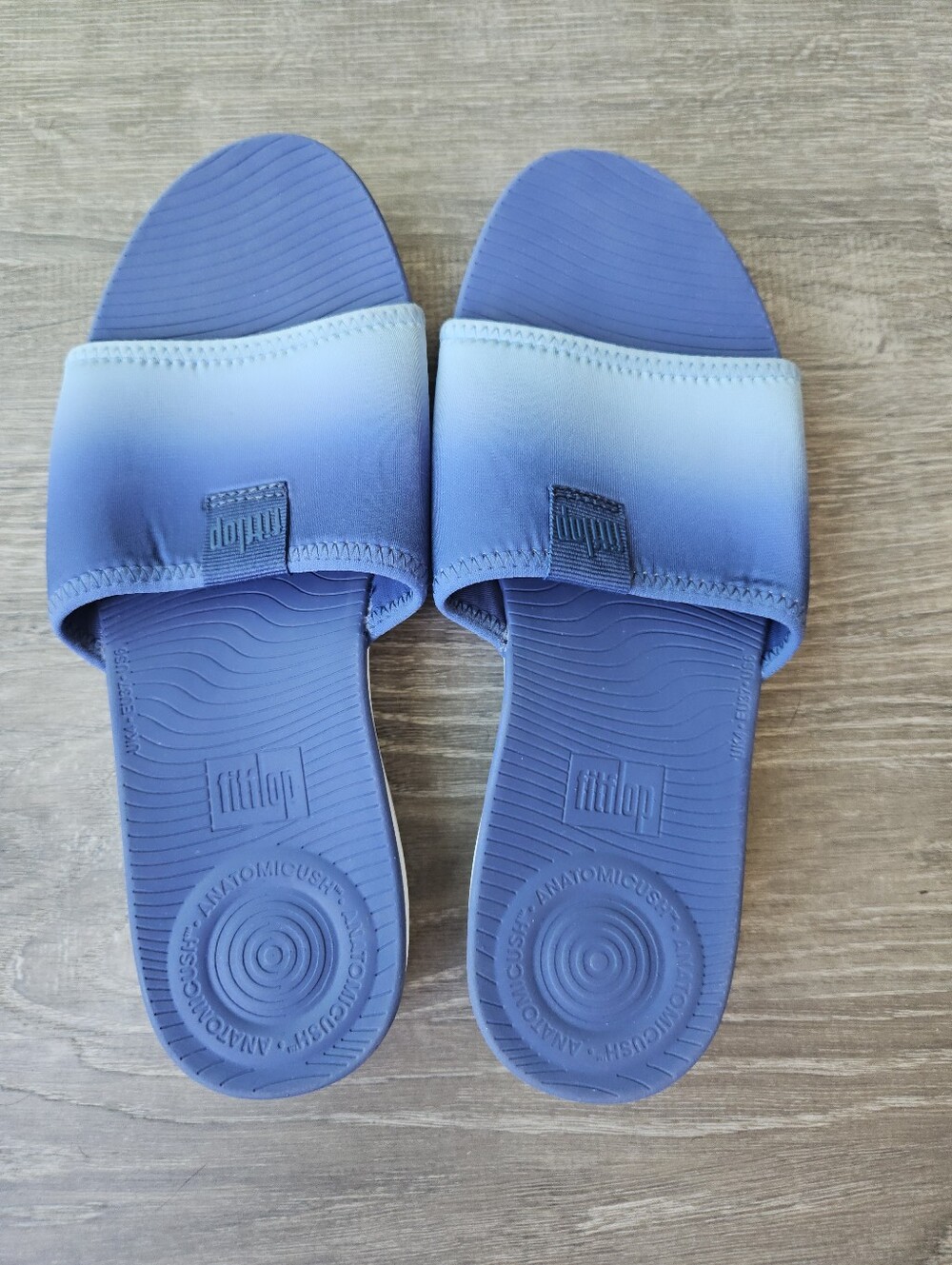 Fitflop Neoflex Pool Sandals, Indian River/Turquoise Color, Size 6